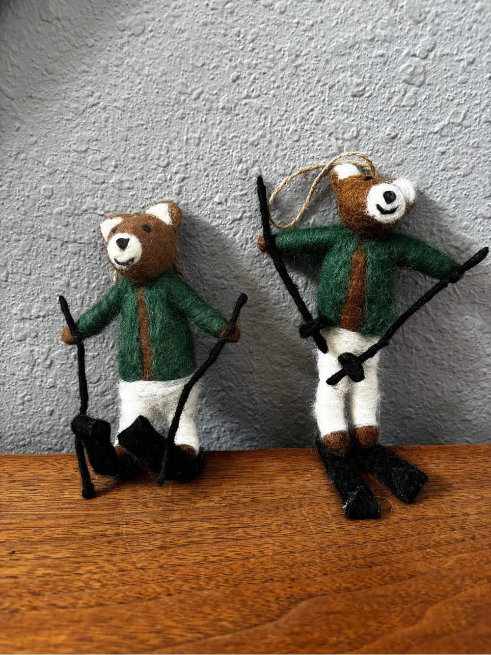 Pottery Barn Felt Animal Ornament Set (2)— Holiday Woodland Characters